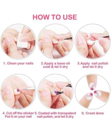 12 Sheets Cute Kawaii Cartoon Mouse Nail Art Stickers - 3D Self-Adhesive Nail Decals for Girls & Women | International Shipping - Buy Online on GoSupps.com
