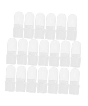 Housoutil 30pcs Nail Case Manicure Art Varnish Protector Manicure Nail Finger Nail Protector Nail Varnish Tip Nail Polish Varnish Tip Nail Protectors Skincare Tool Plastic Manicure Set White 4x2cm White