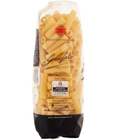  Italian Gourmet E.R. Garofalo Cannolicchi Rigati No. 51 Pack of 10 Neapolitan durum wheat semolina packets with 500g of IGP pasta + 400g Italian Gourmet Polpa - Buy Online on GoSupps.com