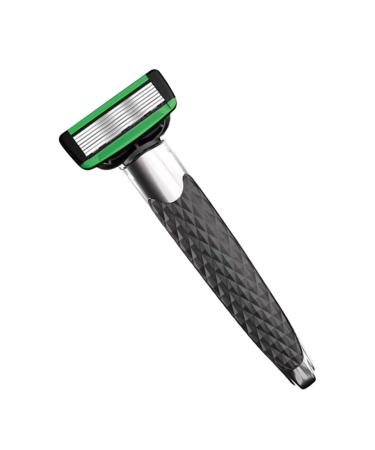 Magiclulu 1 set of razors Razor Razor Razor Shaving Professional hairdresser metal handle razor plane for men hair cut handbook eyebrows trimmer rubber double -edged open