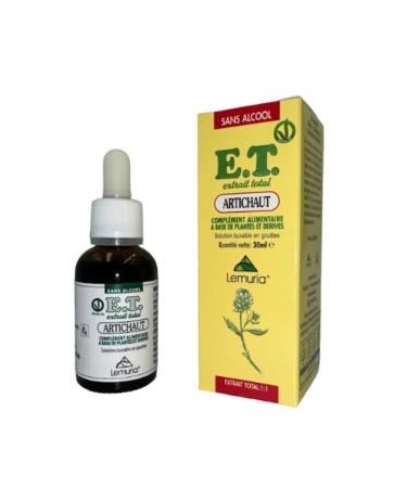 Lemuria - Artichoke E.T. Total Extract - Useful for the detoxifying function of the body - Food supplement based on herbs and derivatives - 30 ml - Made in Italy