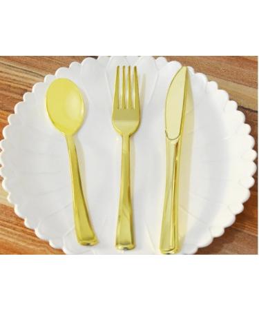 HKDHF-25 sets of party disposable plastic cutlery sets for weddings parties dinners. Reusable set. Forks knives and spoons - Buy Online on GoSupps.com