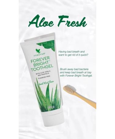 Buy Forever Bright Aloe Vera Toothgel - 3 x 100ml | Ideal for Bright Smiles | International Shipping - Buy Online on GoSupps.com