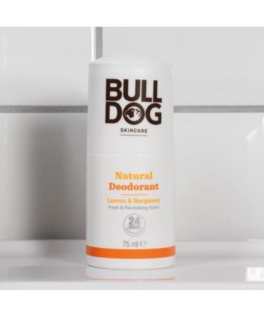 Bulldog Skincare Lemon and Bergamot Roll On Natural Deodorant 75 ml Lemon and Bergamot 1 count (Pack of 1) - Buy Online on GoSupps.com