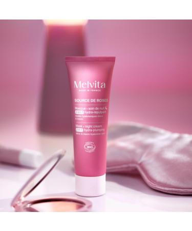 Melvita - 2 en 1 Masque - Soin de Nuit Hydra-Repulpant - Acides Hyaluroniques Micro et Macro - Hydratation et Effet Lissant - Tous Types de Peaux - 50 ml - Buy Online on GoSupps.com