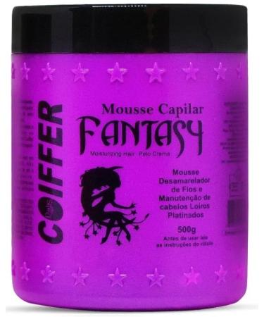 Fantasy Violet Mousse Toning Hair Mask 500g Coiffer 16.9 Fl Oz (Pack of 1)
