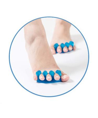Buy Soft Silicone Toe Spreaders - 2 Pack Blue Nail Separators for Plantar Fasciitis & Hammer Toes | International Shipping - Buy Online on GoSupps.com