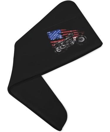 American Flag Motocross Hair Towel Wrap - Super Absorbent Microfiber Turban for Women | 10"x26" with Button - International Shipping Available - Buy Online on GoSupps.com