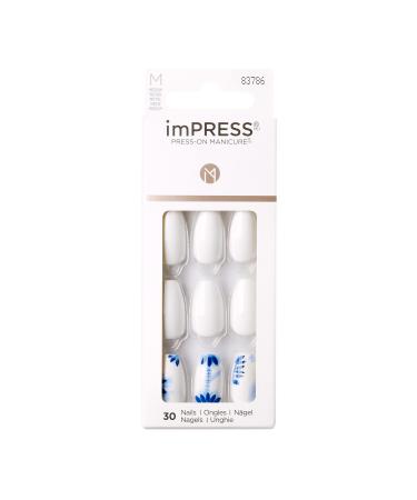 KISS imPRESS Press-On Manicure  Nail Kit  PureFit Technology  Medium Length Press-On Nails  'Tye Dye'  Includes Prep Pad  Mini Nail File  Cuticle Stick  and 30 Fake Nails - Buy Online on GoSupps.com