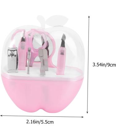 Healeved Fingernail Trimmer Tools Mirrors 8 in 1 Nail File Stainless Steel Nail Clipper Kit Fingernail File Nail Kit Camping Accessory Mirroraid The Mirror Pink Tool Kit Manicure medium Pink - Buy Online on GoSupps.com