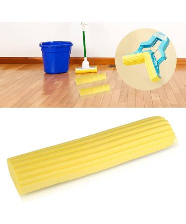 Absorbent Foldable PVA Sponge Foam Mop Head Refill Replacement for Home Kitchen Floor Cleaning (Yellow) - Buy Online on GoSupps.com