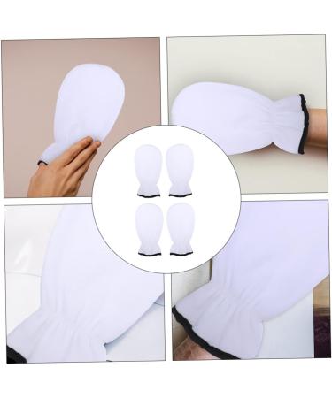 4 Pairs Maintenance Care Gloves Paraffin Bath mitt Cracked Hand Gloves Wax Mitts for Hand Supplies Manicure Gloves Nourishing Hand Care Tool Miss Paraffin Wax Heating Flannel White - Buy Online on GoSupps.com