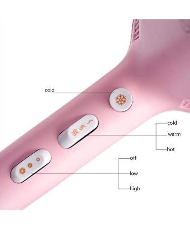 2200W Hair Dryer Professional Salon Hairdryer with Nozzle 3 Heat & 2 Speed Setting and Cool Shot Button DC Motor Ionic Conditioning to Protect Hair and Increase Shine Quick Storage Wire Button Blue - Buy Online on GoSupps.com