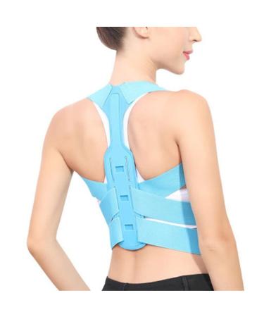 Brace Support Belt Adjustable Back Posture Corrector Clavicle Spine Back Shoulder Lumbar Posture Correction Corset For Posture (Color : White-style Size : L) Handmade Full moon lofty ambition