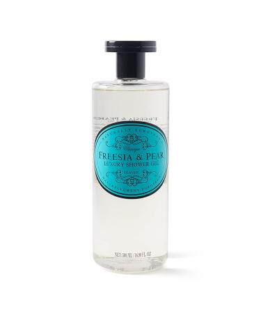 Naturally European - Freesia & Pear - Luxury Shower Gel SLES and Paraben Free - 500 ml / 17 fl oz.