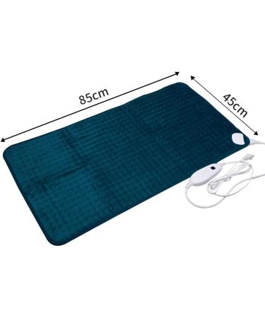 Ambershine 45cmx85cm XXXXL King Size Fast-Heating Electric Heating Pad - 6 Temperature Settings for Pain Relief in Dark Teal - Buy Online on GoSupps.com