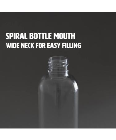 Palm Safe 20 pcs 100ml/3.5 OZ Clear Plastic Travel Bottles Durable Recyclable BPA Free Storage Bottles Empty Refillable Containers with Flip Cap Leak Proof for Toiletries 1 count (Pack of 20) - Buy Online on GoSupps.com