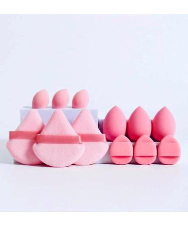 Makeup Sponges Cushion Blush Puff 12 Pieces Pink Color - Buy Online on GoSupps.com