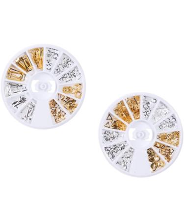 Healeved 6 Boxes Rivet Decoration Goldendoodle Accessories Gold Decor Diy Fingernail Patch Gold Trim Rhinestones Sequin Trim Metal Rivet Gold Circle Star Triangle Sequins Orange 3d - Buy Online on GoSupps.com