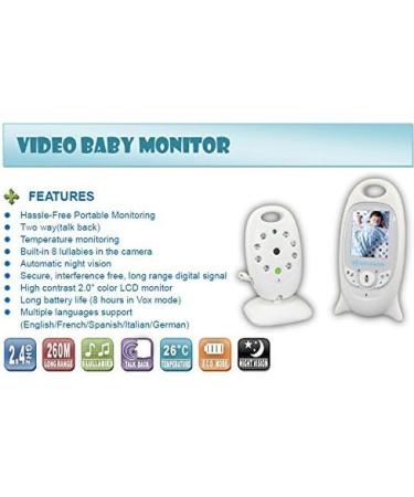 BW 2.0 Wireless Digital Baby Monitor Camera with Night Vision & Temperature Monitoring - Buy Online on GoSupps.com