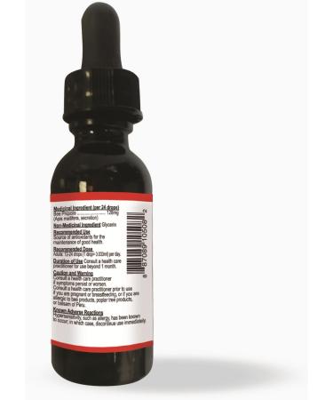 Nutridom Bee Propolis Extract Liquid Drops (30ml) Non-GMO Alcohol Free Gluten-free Soy-free and Dairy-free Made in Canada - Buy Online on GoSupps.com