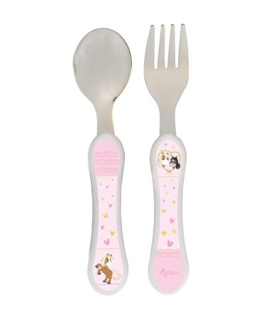 Sigikid 25271 Melamine Set - Pony Love | Kid-Friendly Tableware for Ages 36+ | White/Red/Yellow - Buy Online on GoSupps.com