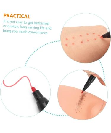 Healvian 20 Pcs Marker Pen Pencils Tool Waterproof Brow Pencil Brow Pen Red Plastic - Buy Online on GoSupps.com