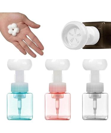 AADEE 250ml Flower-Shaped Foaming Bottle Creative Flower Shape Plastic Press Bubble Soap Dispenser Suitable for Most Canned Liquids in Daily Life Such As Shampoo Shower Gel Hand Soap Etc Clear M - Buy Online on GoSupps.com