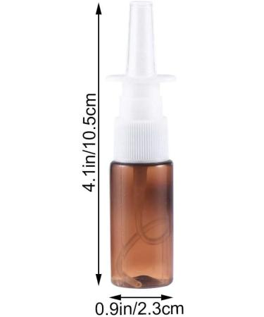 10pcs 15ml Portable Nasal Sprayer Bottles - Refillable Fine Mist Spray Bottles (Brown PET) for International Shipping - Buy Online on GoSupps.com