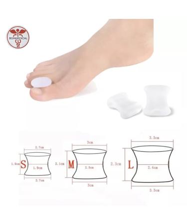 Multi-Size Silicone Toe Spreader - 6 Pack (S-M-L) - Soothes Bunion Pain and Promotes Toes Alignment - Buy Online on GoSupps.com