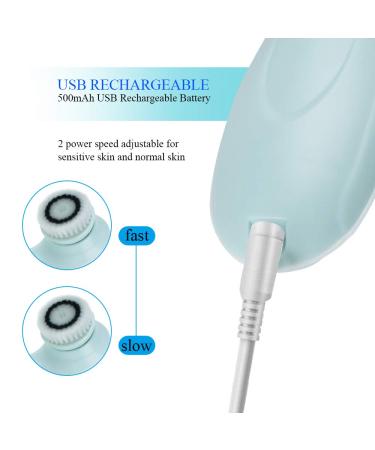 CARESHINE Rechargeable Electric Facial Brush with 3 Heads - Minimize Pores, Acne, and Blackheads - Buy Online on GoSupps.com