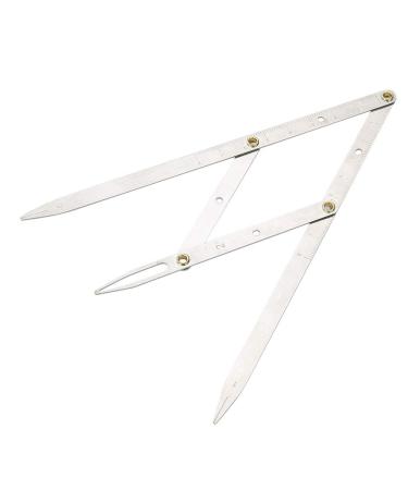 Gold Ratio Eyebrow Measure Ruler Stencil Tool - Stainless Steel - Buy Online on GoSupps.com