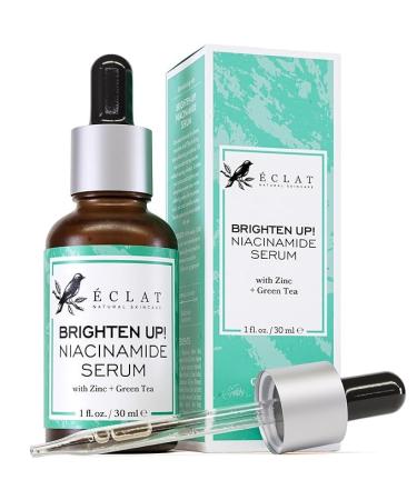 Eclat Skincare Vitamin C Serum + Clarifying Niacinamide Serum Bundle Brightening Hydrating & Anti Aging Duo Dark Spot Reduction Pore Refining & Skin Radiance 2 x 1 Fl Oz