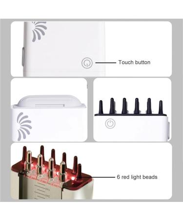 Rxuaw Electric Hair Oil Applicator Massage Comb Soft Scalp Head Fluid Brushes Therapy Head Massage Comb for Hair Care and Treatment White - Buy Online on GoSupps.com