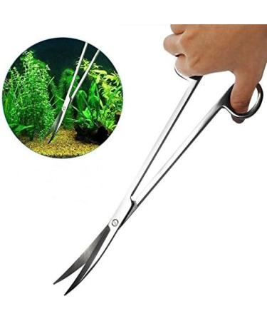 FEITA Aquarium Tweezer Set Long Stainless Steel Curved & Straight Aquarium Feeding Tweezers Scissors Maintenance Tools Kit (3 Pcs) - Buy Online on GoSupps.com