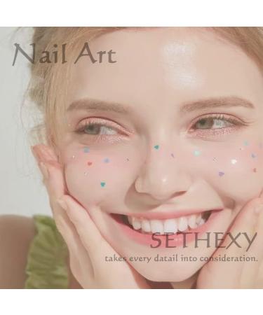 Sethexy French Short Square False Nails Collection - Glossy Elder Flower Press on Nails (24Pcs) - Buy Online on GoSupps.com