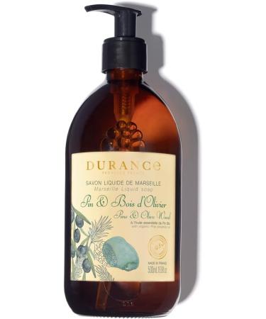 Durance Pine & Olive Wood Marseille Liquid Soap 500ml Paraben-Free Hand & Body Wash With Olive Oil & Red Rice Extract Vegan Friendly Shower Gel - Buy Online on GoSupps.com