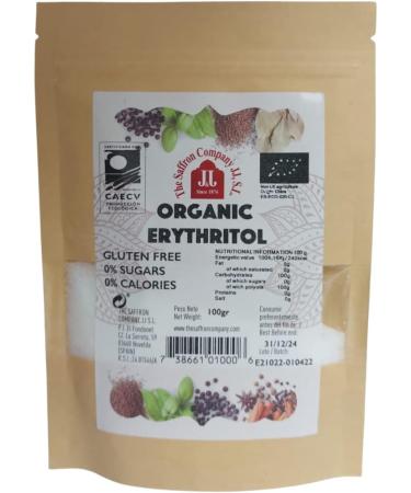 The Saffron JJ S.L Organic Erythritol Zero Calorie Sugar Alternative Non-GMO Sweetener Powdered - Buy Online on GoSupps.com