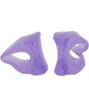 Silicone Toe Separators - 4 Pairs for Overlapping Toes - Purple Hallux Valgus Corrector & Bunion Straightener with Guaranteed Results - Buy Online on GoSupps.com