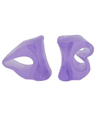 Silicone Toe Separator 4 Pairs - Overlapping Toes, Bunion, Hammer Toe Corrector - Purple - Buy Online on GoSupps.com
