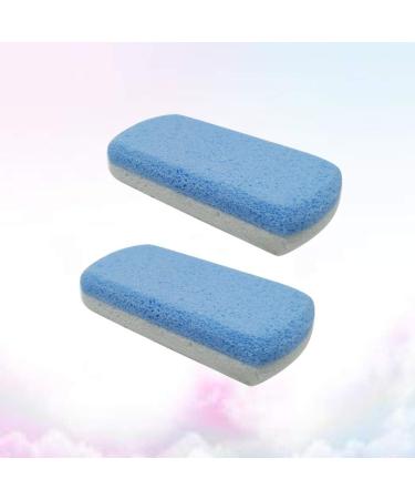 HEALLILY 2pcs Glass Pumice Stone Pedicure feet Stone for Feet Double Side Hard Skin Callus Remover Scrubber Cleaning As Shown 1 count (Pack of 1) - Buy Online on GoSupps.com