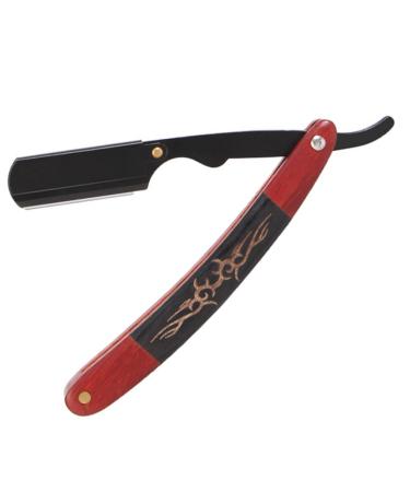 Frcolor razor with hairdressing blade foldable razor razor holder foldable razor travel barschneider scissors for eyebrow care ebony man stainless steel fold