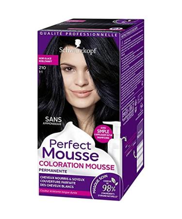 Schwarzkopf Schwarzkopf Perfect Mousse Permanent Hair Color 210 Iced Black 35 ml
