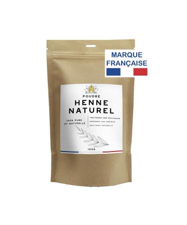 ESSENTIOIL Natural Henna - 100% Natural - Promotes growth Cleanses the scalp Beautifies the hair Coats the hair fiber - All hair types - 100g - French brand
