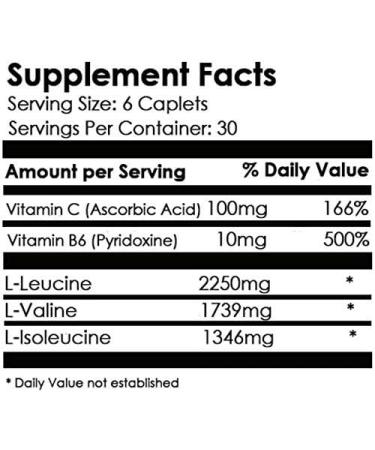 Healthy N Fit Anabolic Amino BCAA - 180 Caplets | Premium Branched Chain Amino Acids for Muscle Recovery & Performance - Buy Online on GoSupps.com