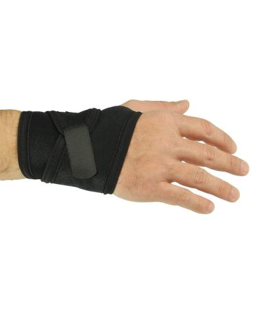Boomerang Adjustable Wristband - Wrist Straps for Weightlifting Endonitis Tendinitis Carpal Tunnel Arthritis Pain Relief - Compression and Support Wrist Support - Black One Size black / black Tamanho nico