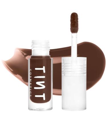 T-int C-osm'etics 2.5ml Brown Lipgloss Non Sticky Hydrating Light Weight Long Lasting High Shine & Soft Natural Liquid Lip Gloss For Girls & Women (Mocha)