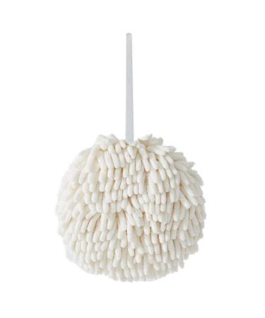 Difcuy Home Household Items Kitchen Supplies Strong Water Absorbent Kitchen Cleaning Dry Chenille Cloth Rag Hand Towel Ball White
