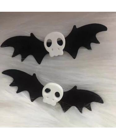 Bat Skull Hair Clips for Women & Girls - Halloween Devil Wings Barrettes for Cosplay Costume - Buy Online on GoSupps.com