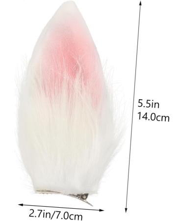 minkissy 1 Pair Bunny Ear Hair Clip Bunny Ears Hairpin Bunny Accessories for Women Rabbit Ear Prop Costume Accessory Barrettes for Girls Rabbit Cosplay Prop Accessory Dress Prom Plush Miss - Buy Online on GoSupps.com